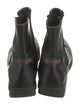 Gucci Web Accent Leather Chelsea Boots