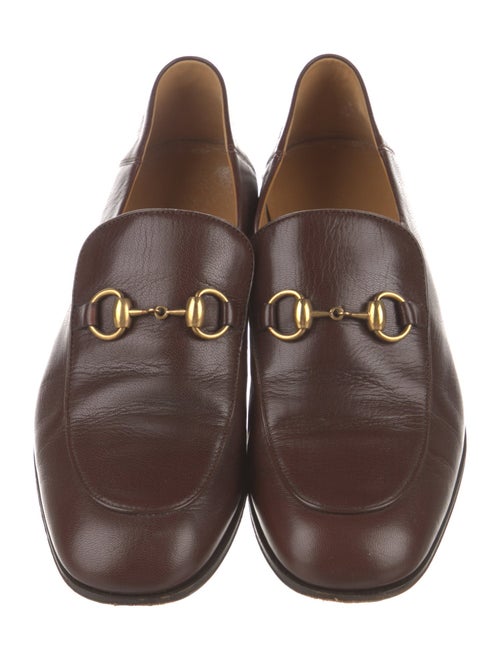 Gucci Horsebit Accent Leather Loafers