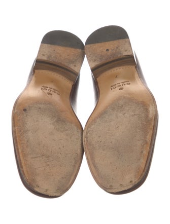 Gucci Horsebit Accent Leather Loafers