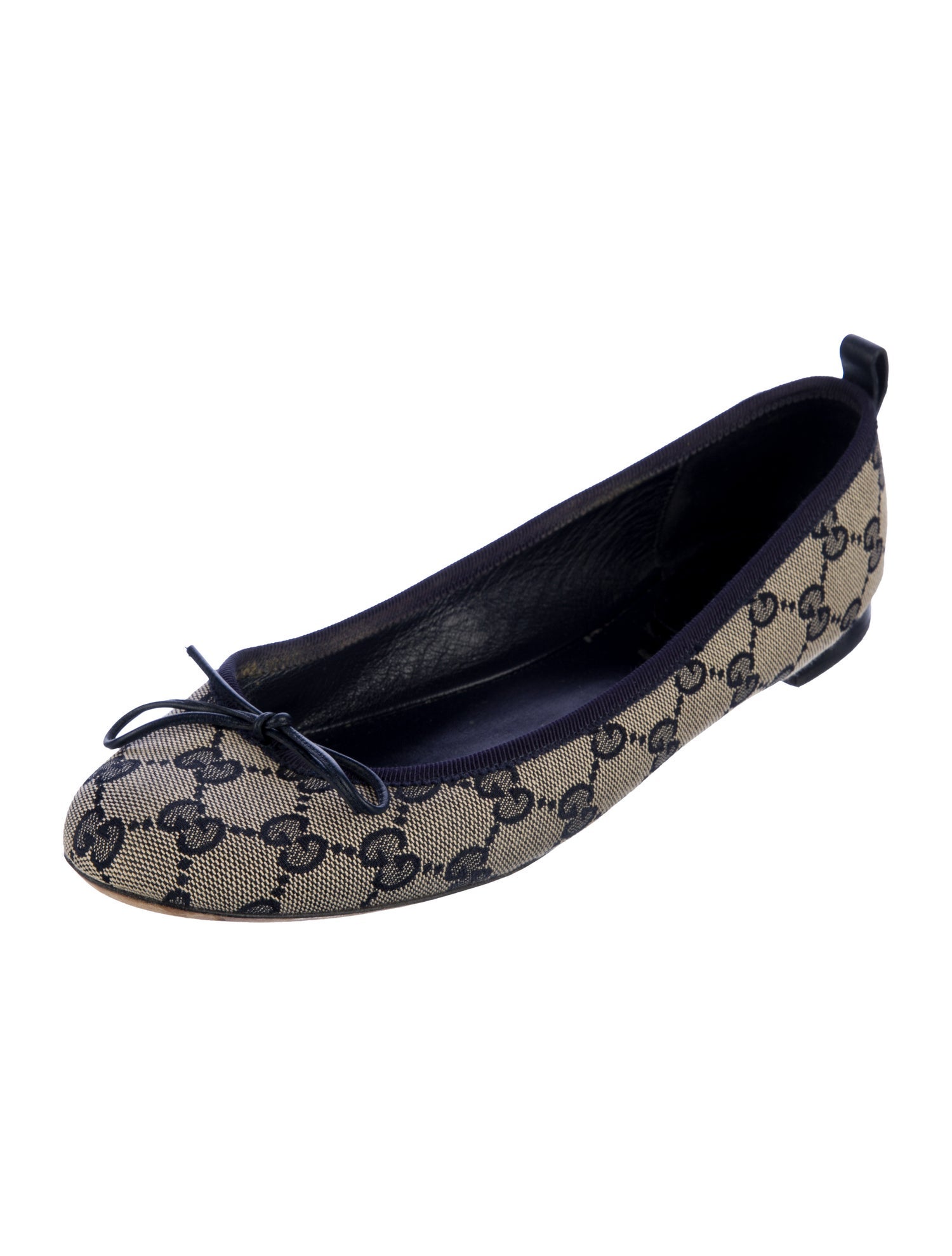 Gucci GG Canvas Canvas Ballet Flats