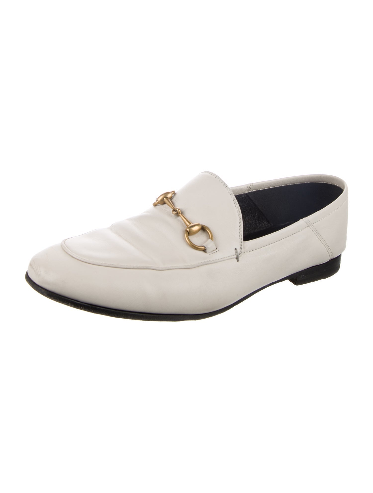 Gucci Horsebit Accent Leather Loafers