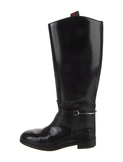 Gucci Patent Leather Riding Boots