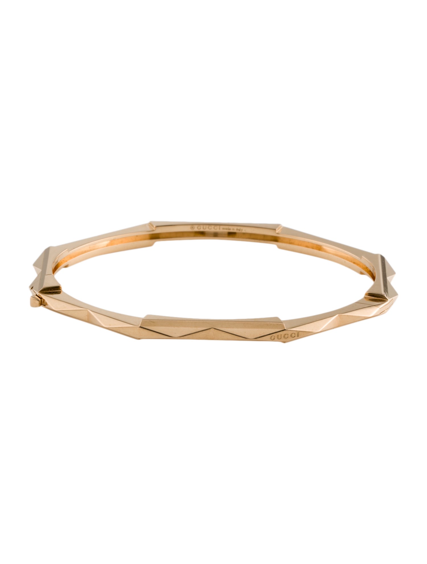 Gucci 18K Link To Love Studded Bracelet