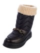 Gucci Horsebit Accent Nylon Lace-Up Boots