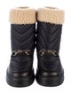 Gucci Horsebit Accent Nylon Lace-Up Boots