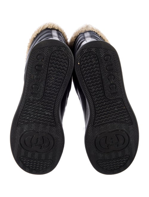 Gucci Horsebit Accent Nylon Lace-Up Boots