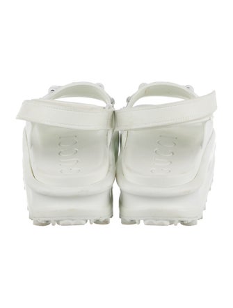 Gucci Rubber Slingback Sandals