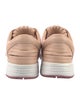 Gucci Leather Fringe Trim Accent Sneakers