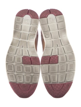 Gucci Leather Fringe Trim Accent Sneakers