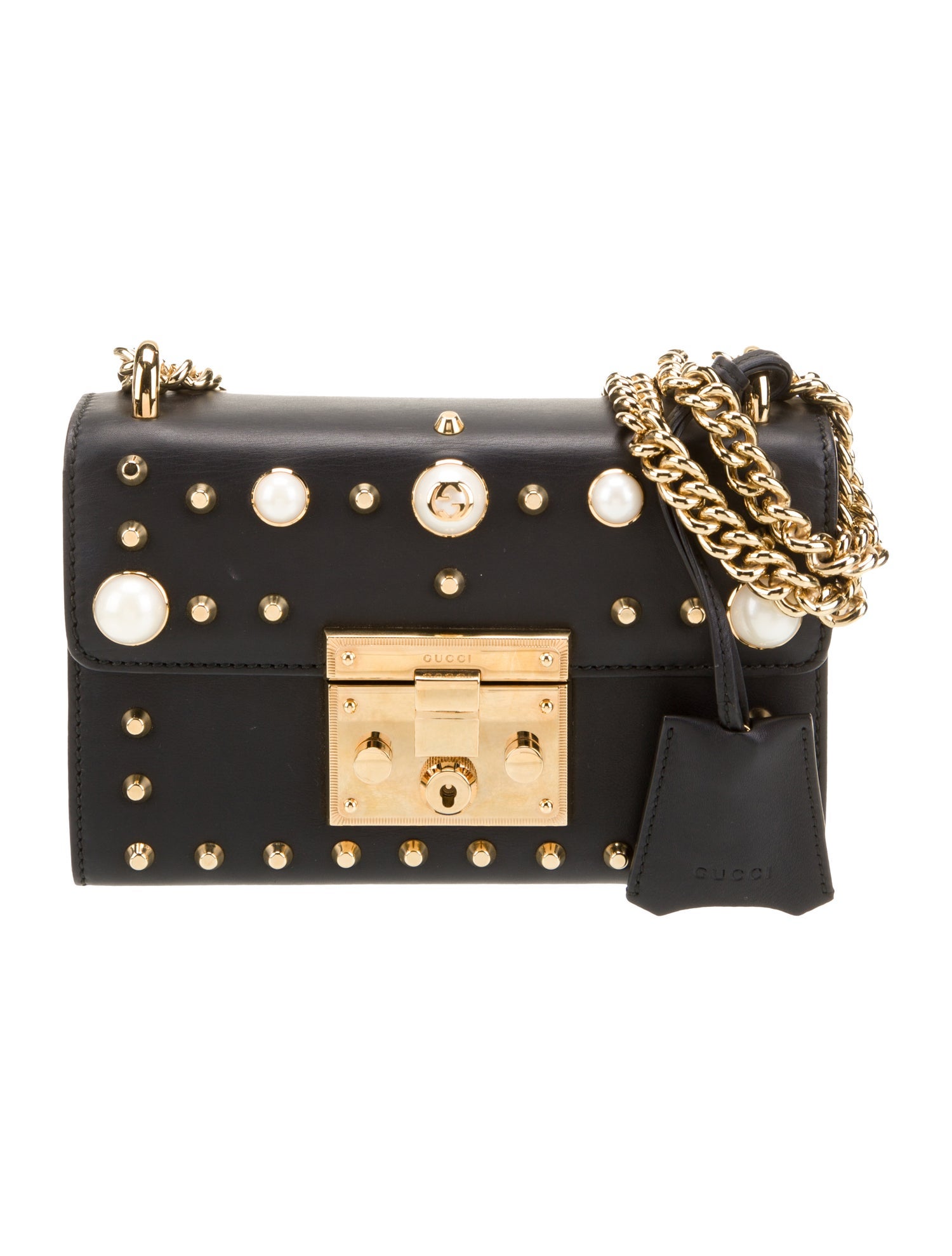 Gucci Faux Pearl Padlock Small