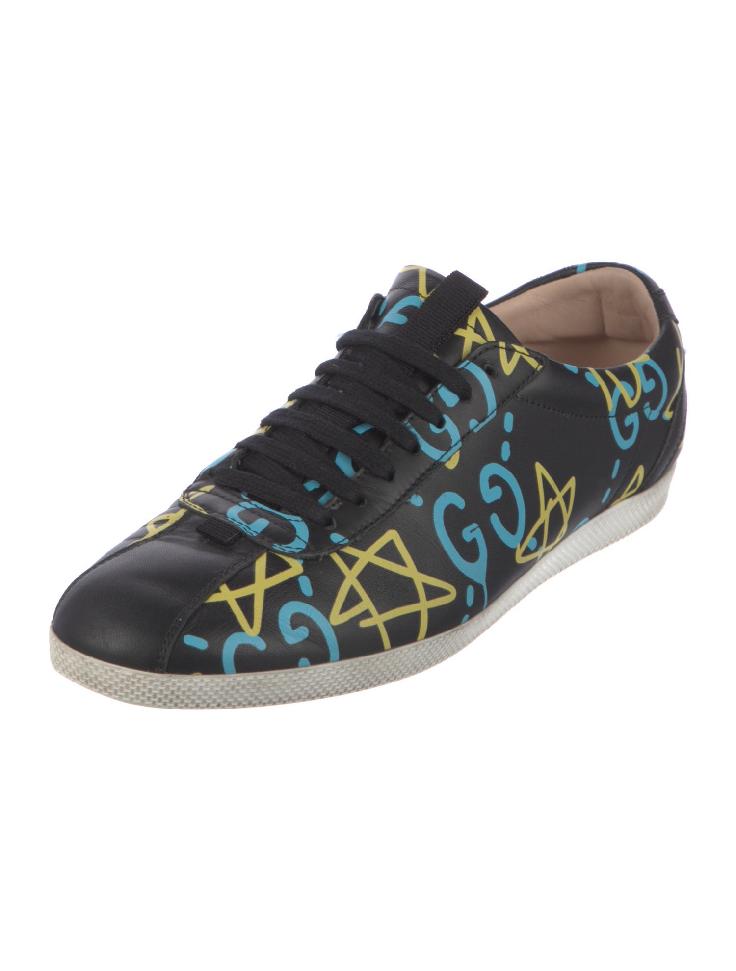 Gucci Leather Printed Sneakers