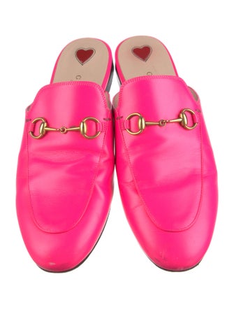 Gucci Horsebit Accent Leather Mules