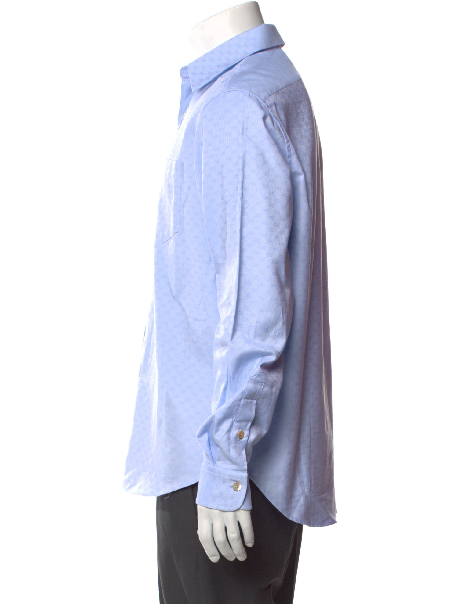 Gucci GG Logo Long Sleeve Dress Shirt