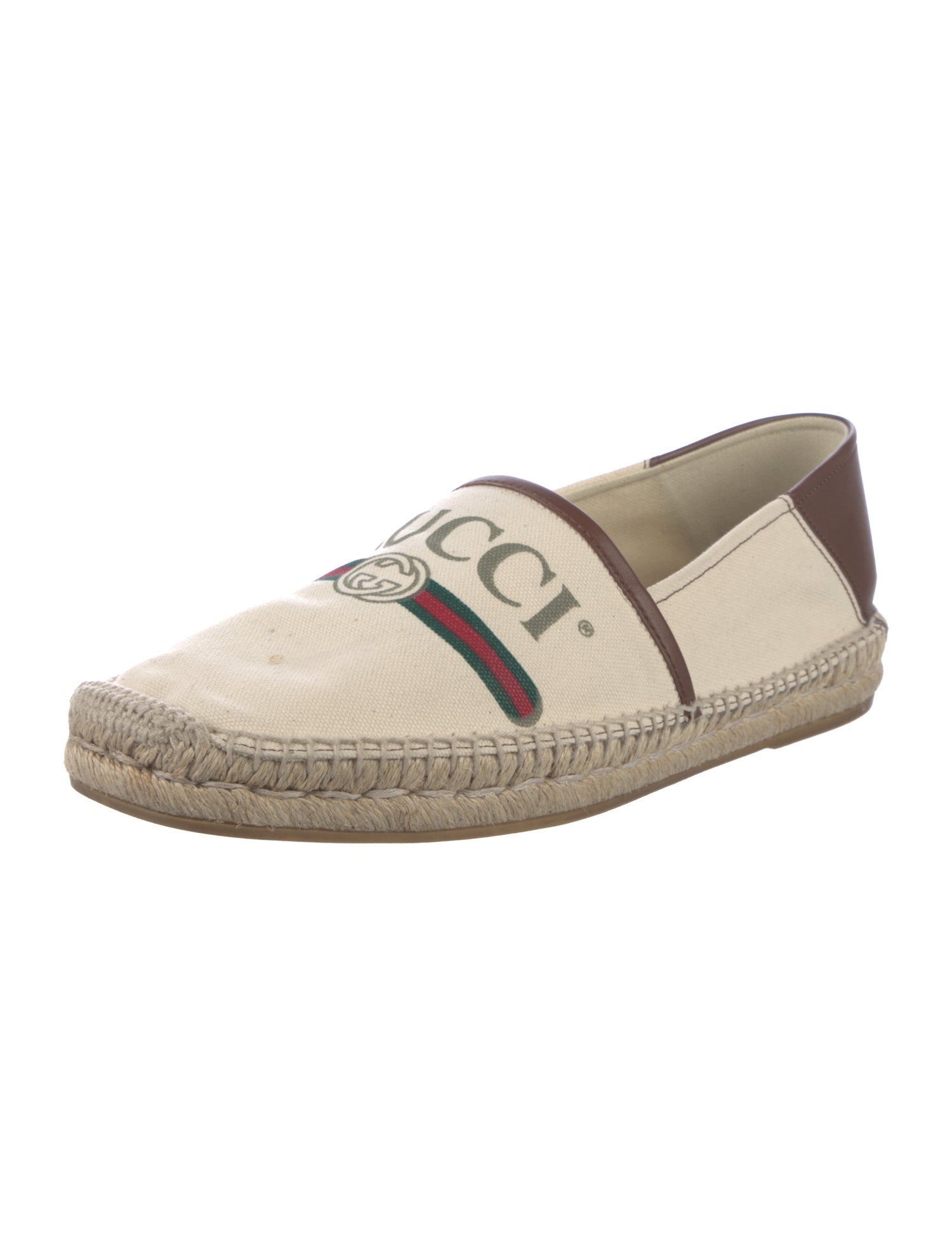 Gucci Web Accent Canvas Espadrilles