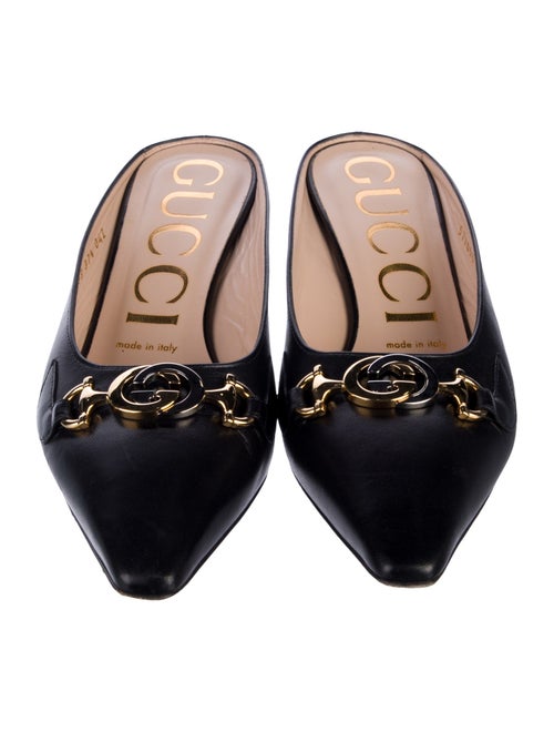 Gucci Interlocking G Horsebit Leather Mules