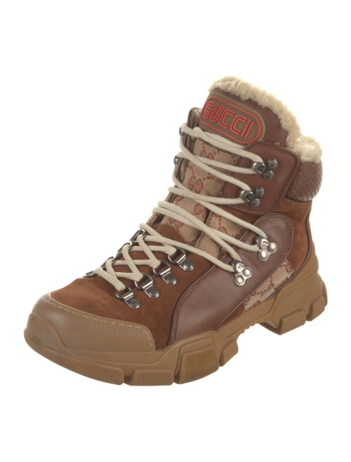Gucci Flashtrek GG Canvas Hiking Boots