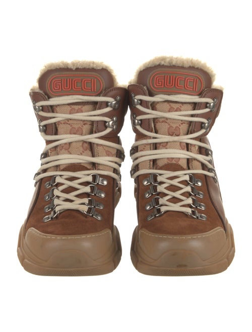 Gucci Flashtrek GG Canvas Hiking Boots