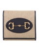 Gucci Horsebit Accent Canvas Bifold Wallet