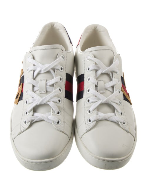 Gucci Leather Printed Sneakers