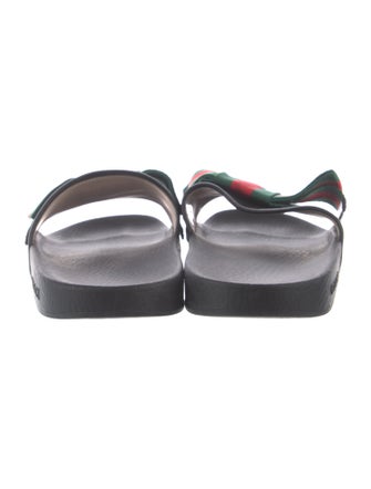 Gucci Web Accent Satin Slides