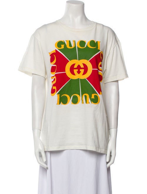 Gucci Graphic Print Crew Neck T-Shirt