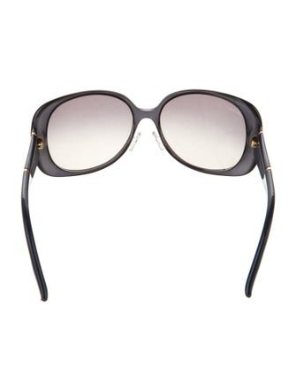 Gucci Web Accent Oversize Sunglasses