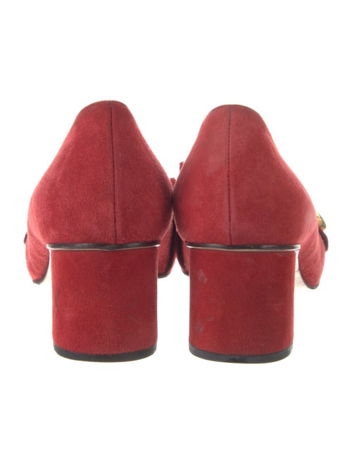 Gucci Double G Logo Suede Pumps