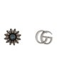 Gucci Topaz Double G Flower Stud Earrings