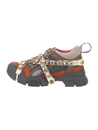 Gucci Mesh Printed Chunky Sneakers