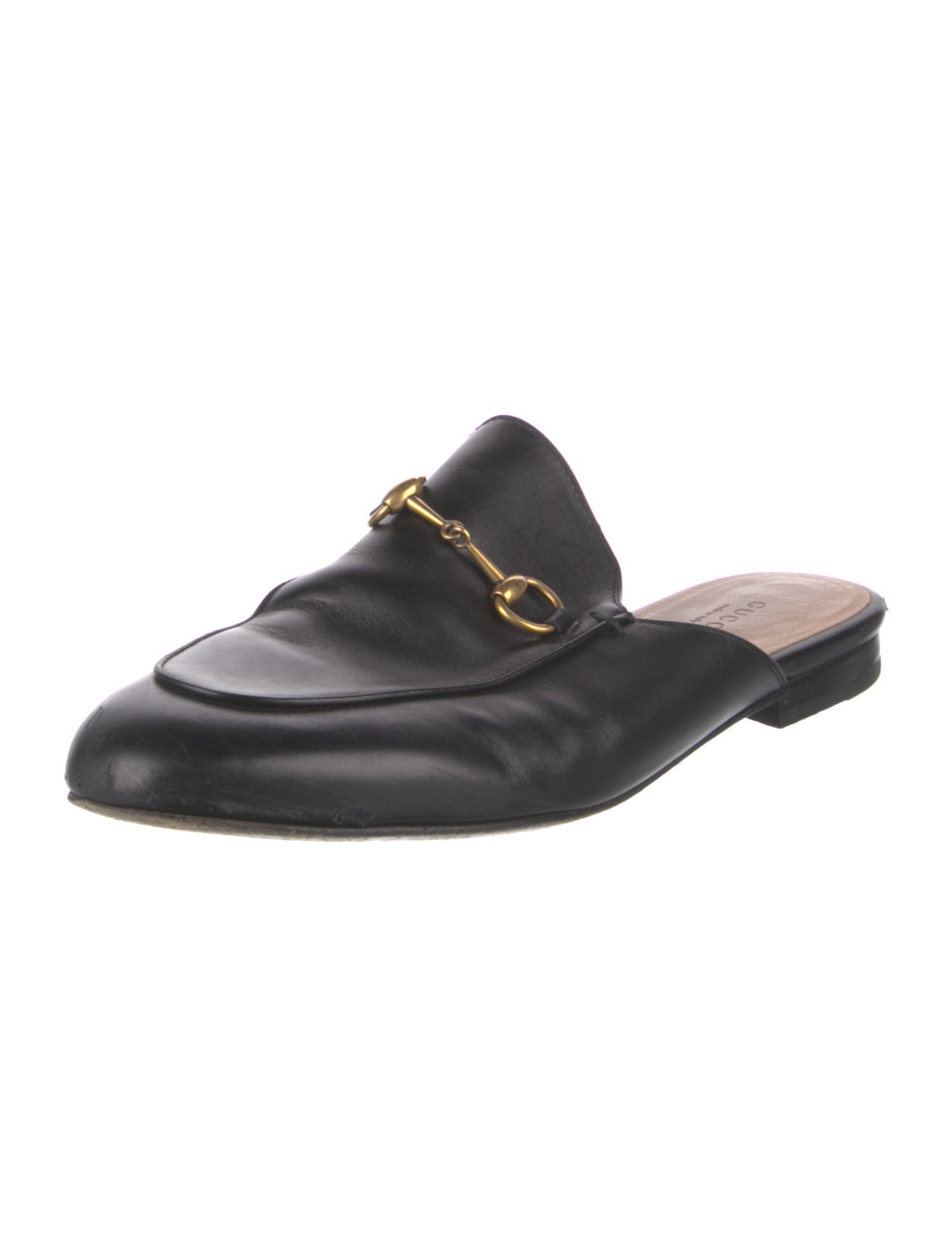 Gucci Horsebit Accent Leather Mules