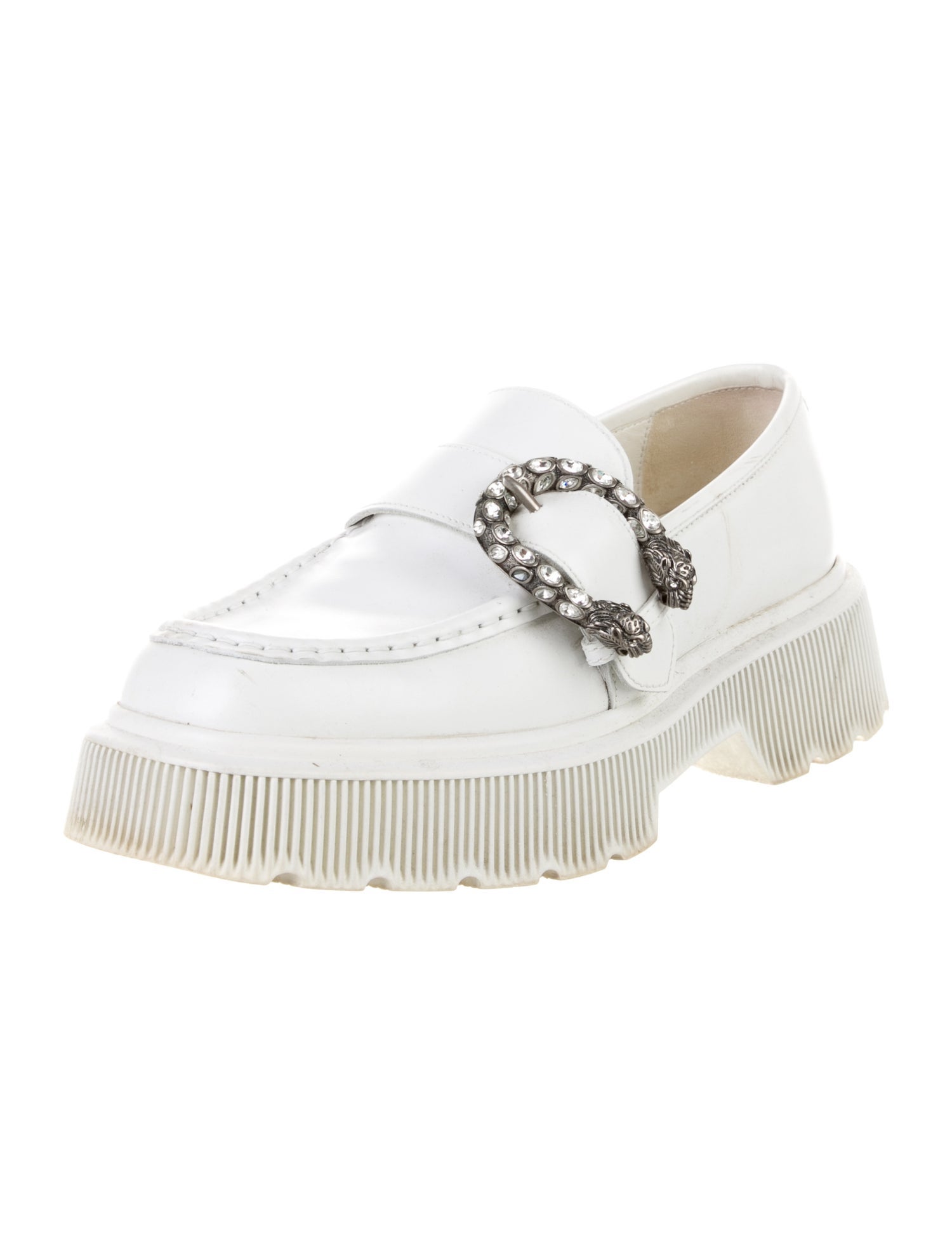 Gucci Dionysus Accent Leather Loafers