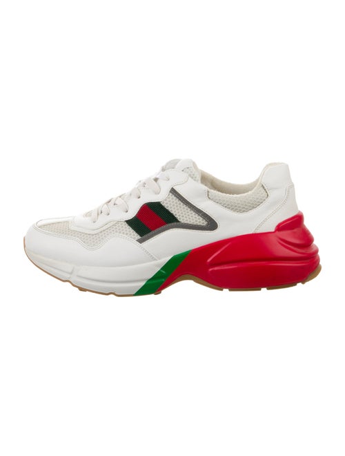 Gucci Leather Printed Athletic Sneakers
