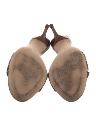 Gucci Leather Sequin Embellishments Slides