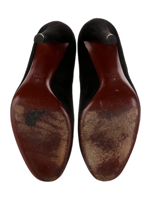 Gucci Suede Tassel Accents Pumps