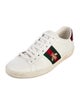 Gucci Web Accent Leather Sneakers