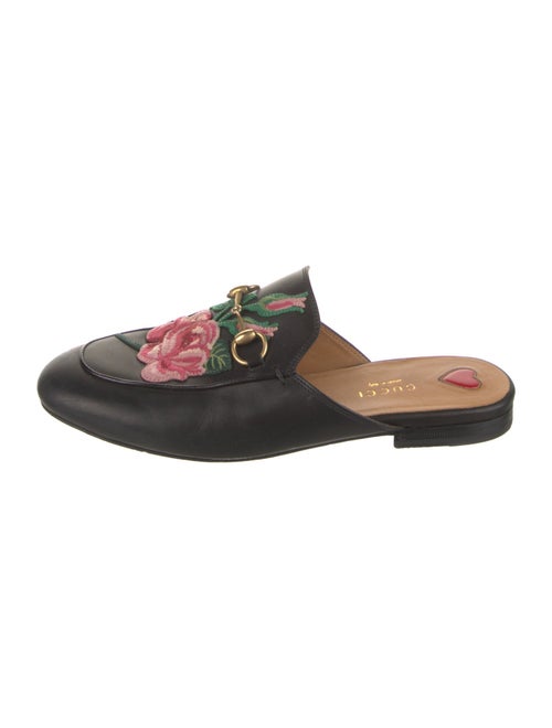 Gucci Horsebit Accent Leather Mules