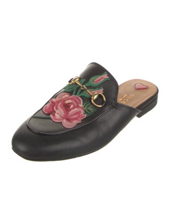 Gucci Horsebit Accent Leather Mules