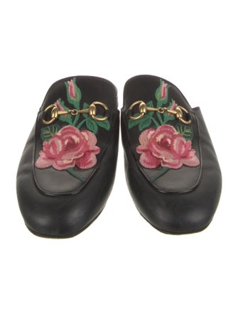 Gucci Horsebit Accent Leather Mules