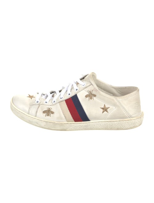Gucci Sylvie Web Accent Leather Sneakers