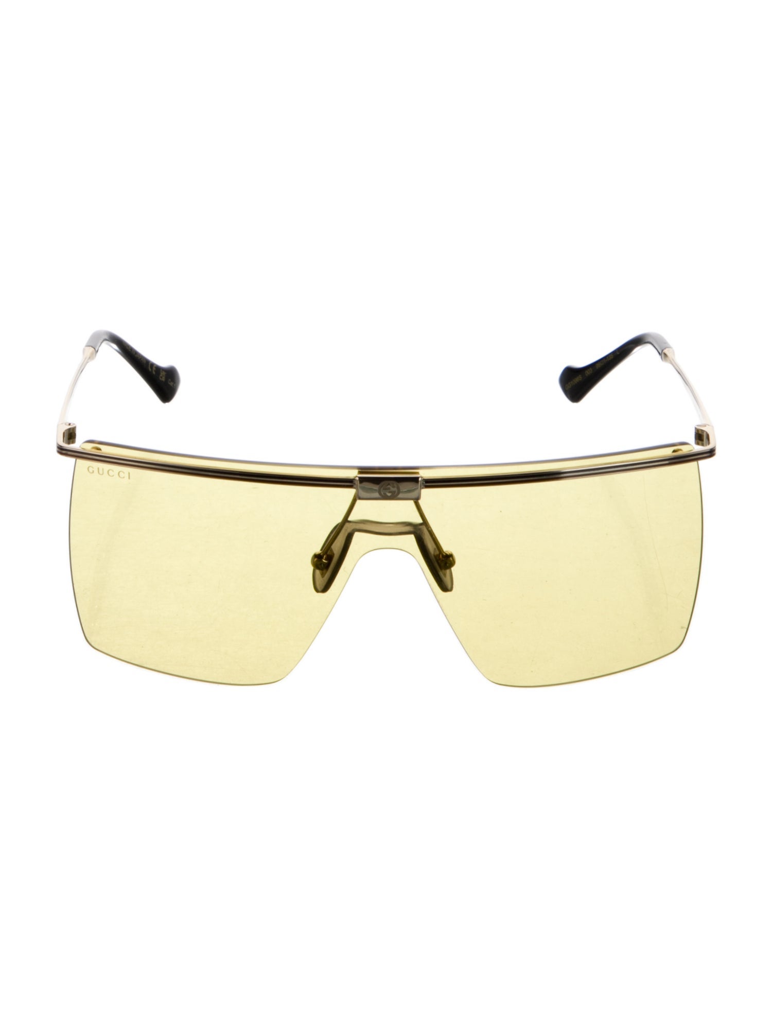 Gucci Interlocking G Logo Shield Sunglasses