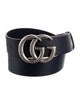 Gucci Double G Logo Leather Belt