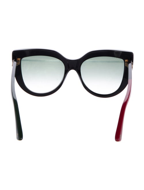 Gucci Web Accent Cat-Eye Sunglasses
