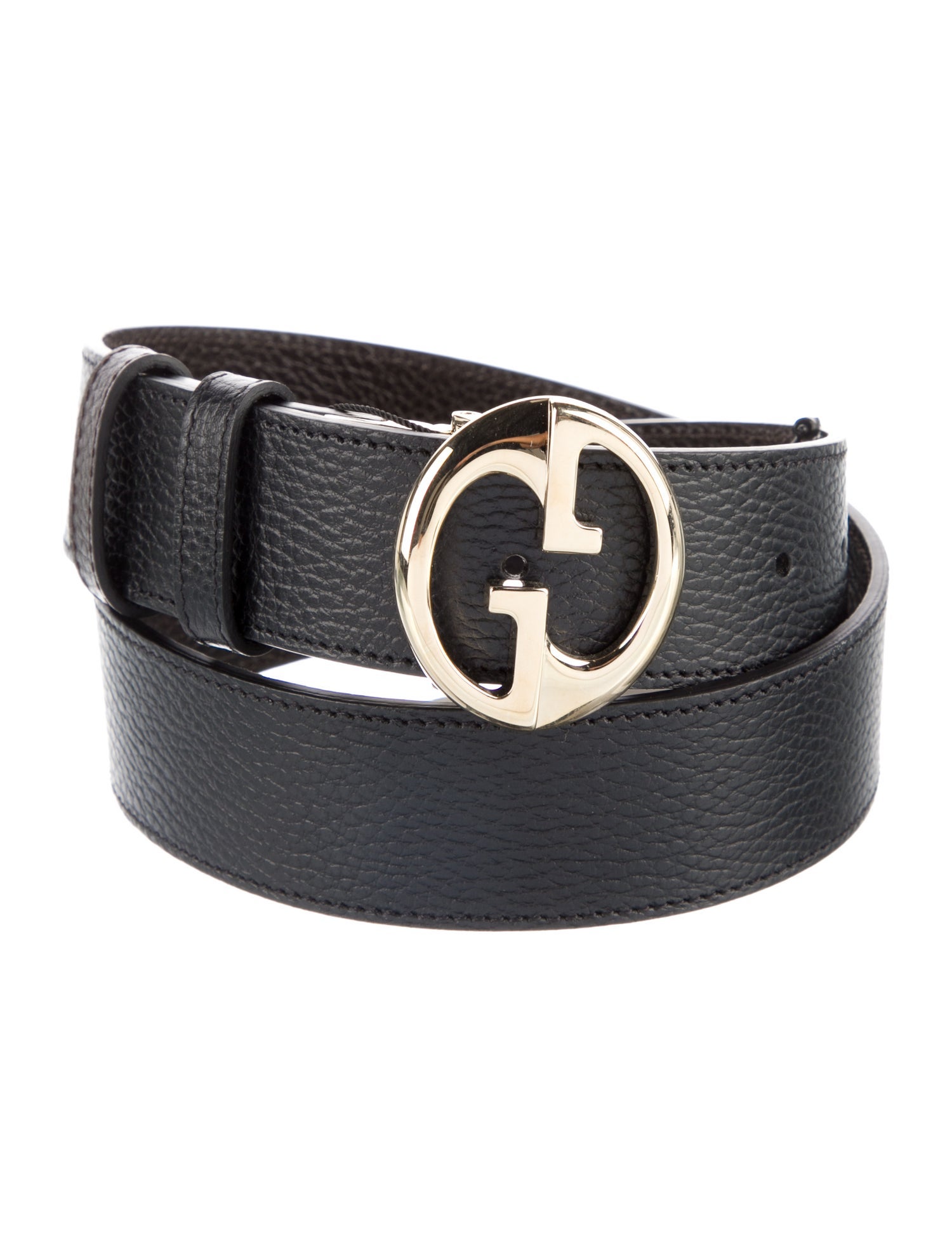Gucci Interlocking G Logo Leather Belt