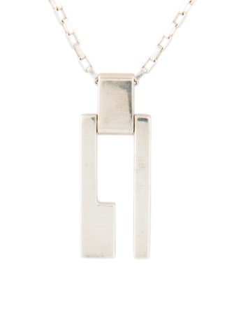 Gucci Open Bar Pendant Necklace