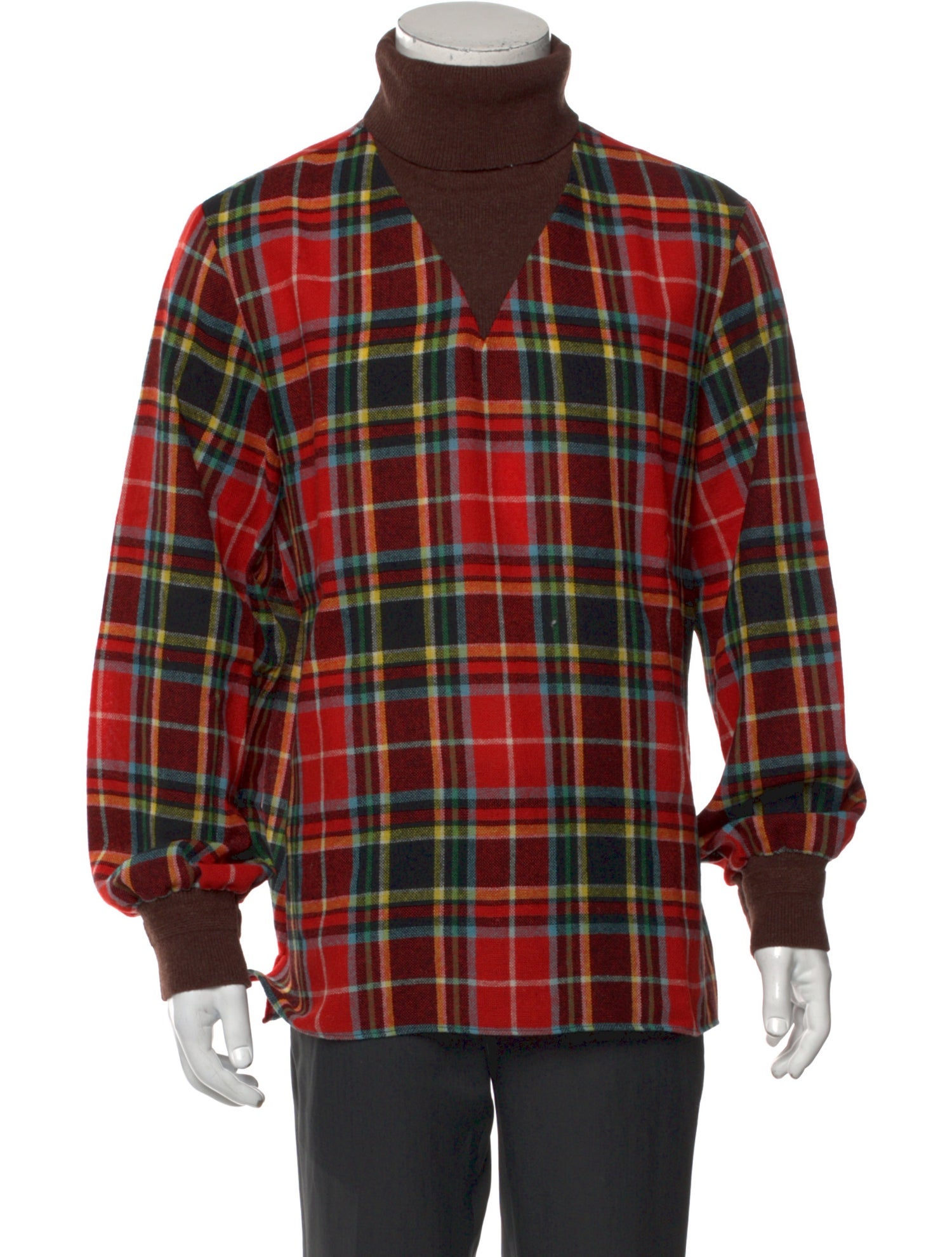 Gucci Wool Plaid Print Sweater