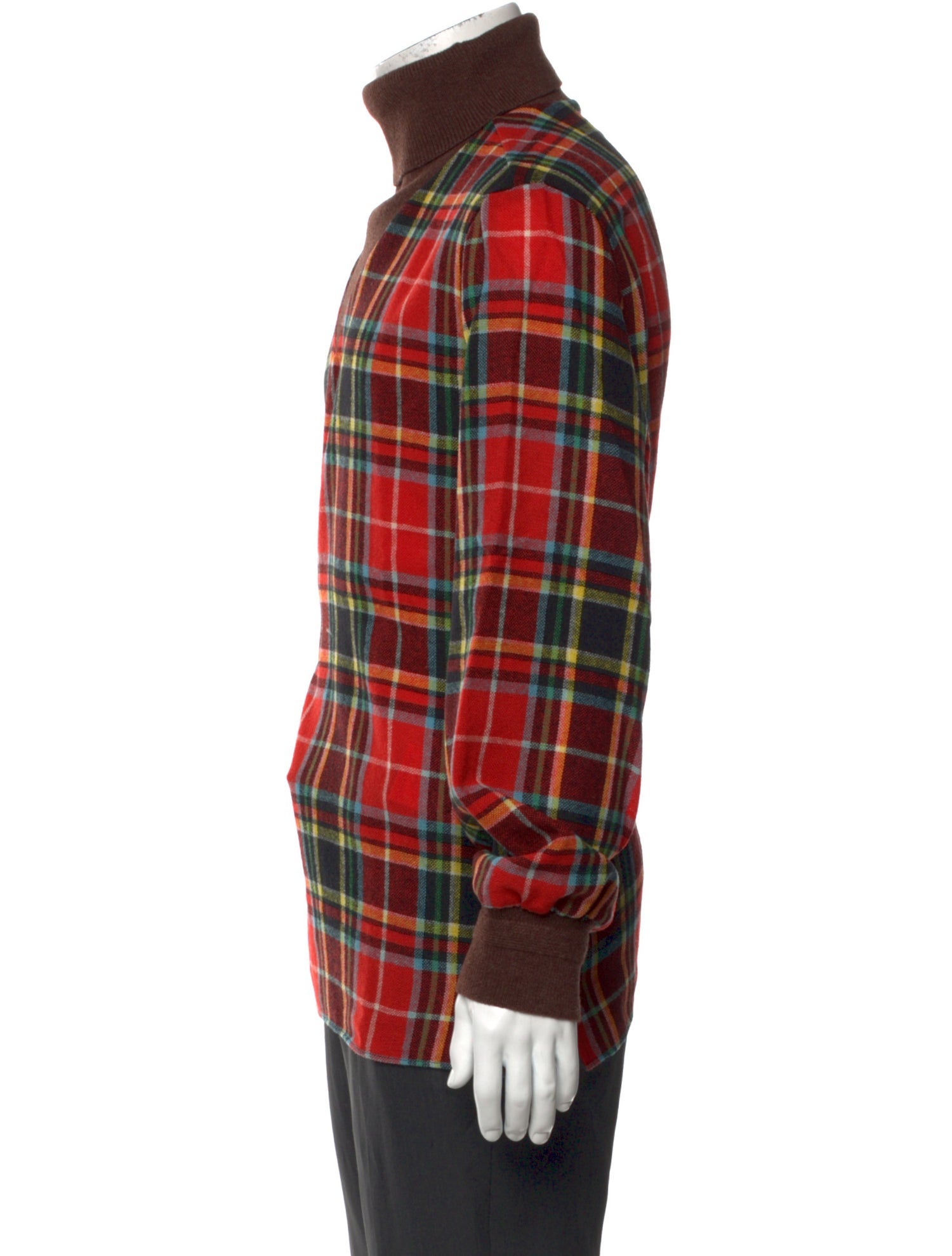 Gucci Wool Plaid Print Sweater