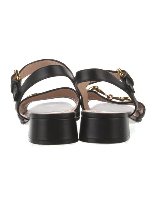 Gucci Horsebit Accent Leather Sandals