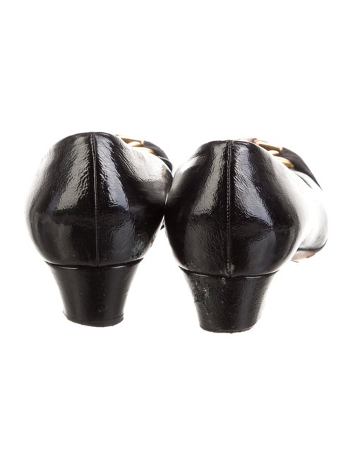 Gucci Interlocking G Logo Patent Leather Pumps