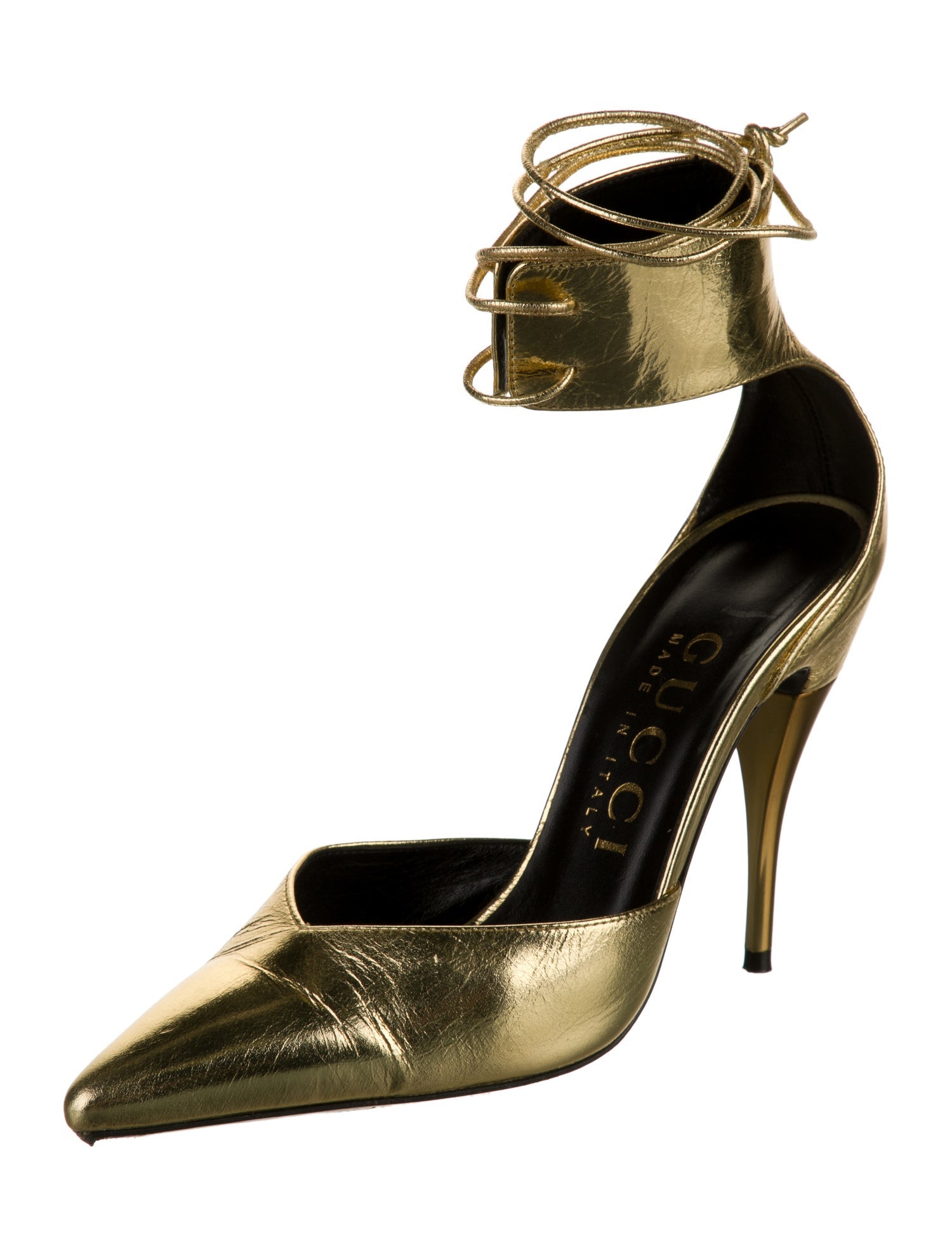 Gucci Leather D'Orsay Pumps