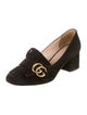 Gucci Double G Logo Suede Pumps